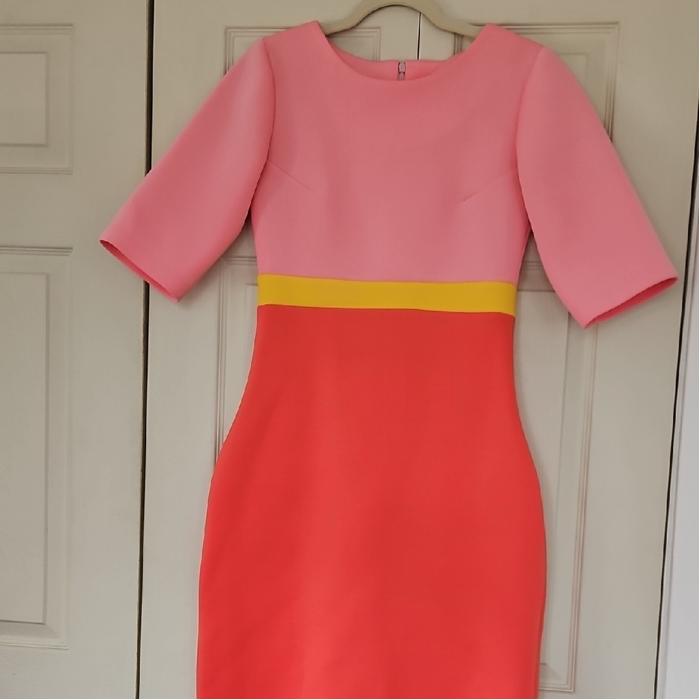 One-of-a-kind Colorblock Pink and Red Dress
